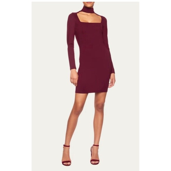 Womens Size M Susana Monaco Open Front Mock Neck Dress EUC - Picture 1 of 5